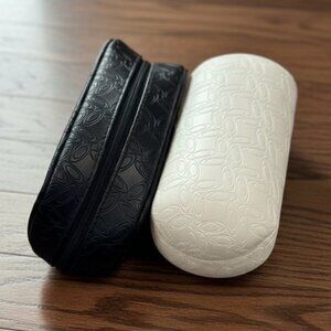 Oakley White Hardcase and Black Soft Shell Viny Sunglass Case Only